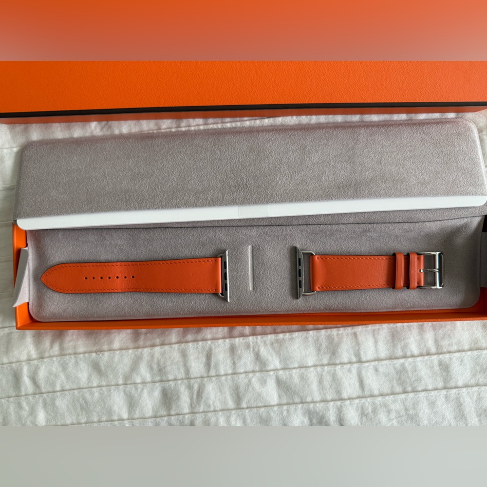 Hermes leather Apple Watch band 44mm